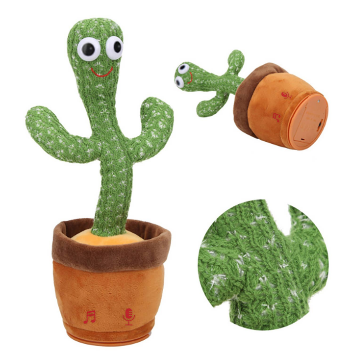 Dancing Cactus Mimicking Toy, USB Rechargeable, 120 Songs - 4