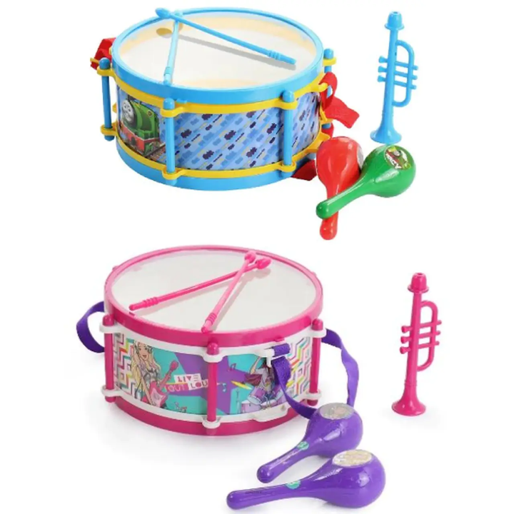 Kids Licensed 6 Piece Drum Kits Barbie - 2