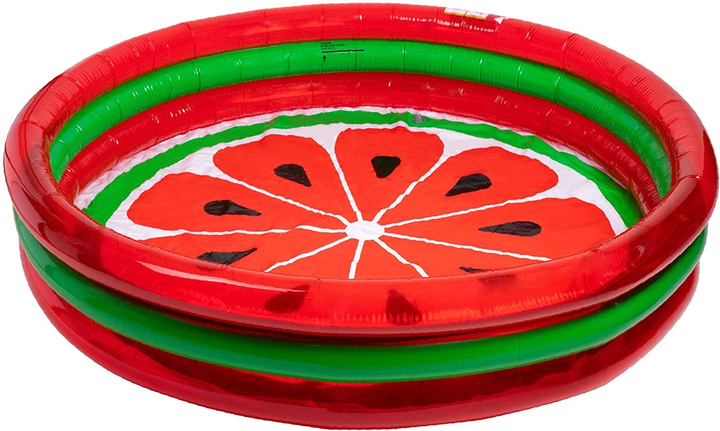 3-Ring Inflatable Pool Watermelon Style - 2