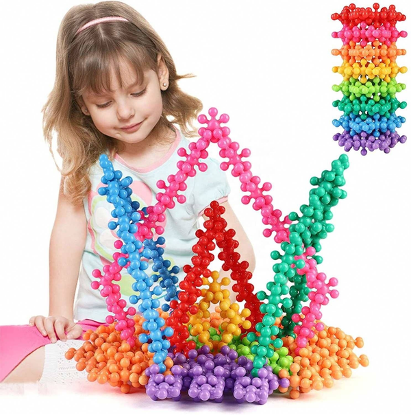 200-Piece 3D Interlocking Building Blocks STEM Toy