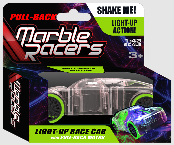 Pull-Back Marble Racer Green