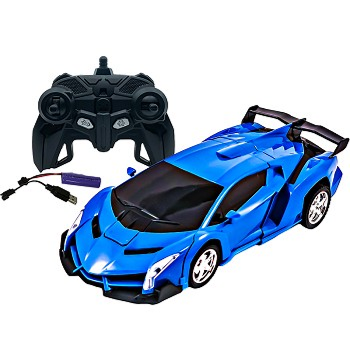 Automotion - Shape-Shifting Robot R/C Car Blue - 3