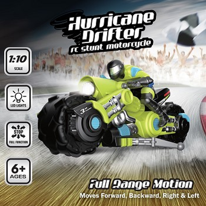 Hurricane Drifter | RC Motorcycle Green - 3