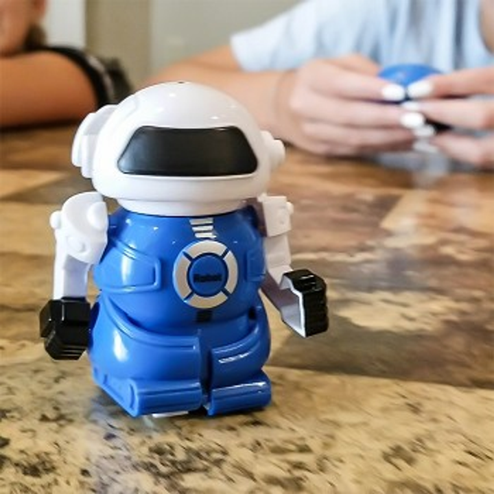 Infrared Controlled RC Mini Robot In A Can Blue Robot - 4