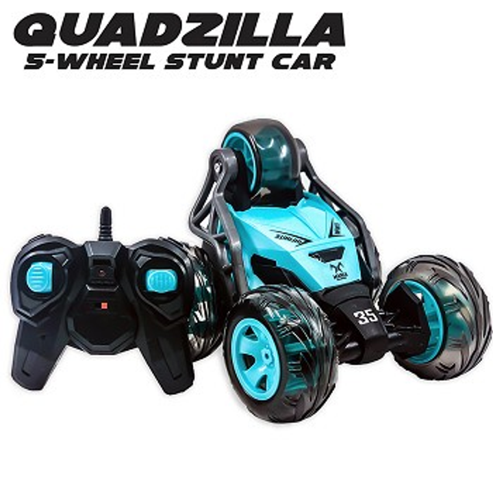 Quadzilla | 5-Wheel RC Stunt Car Blue