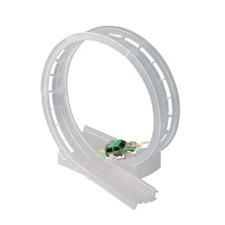 Bend A Path 360 Loop-de-Loop Clear Track Expansion Pack with Green 5LED trick SUV - 2