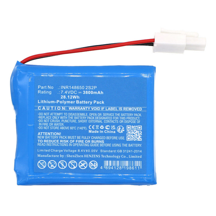 Launch INR148650 2S2P X631 X631+ Battery 3800mAh Li-Polymer-3