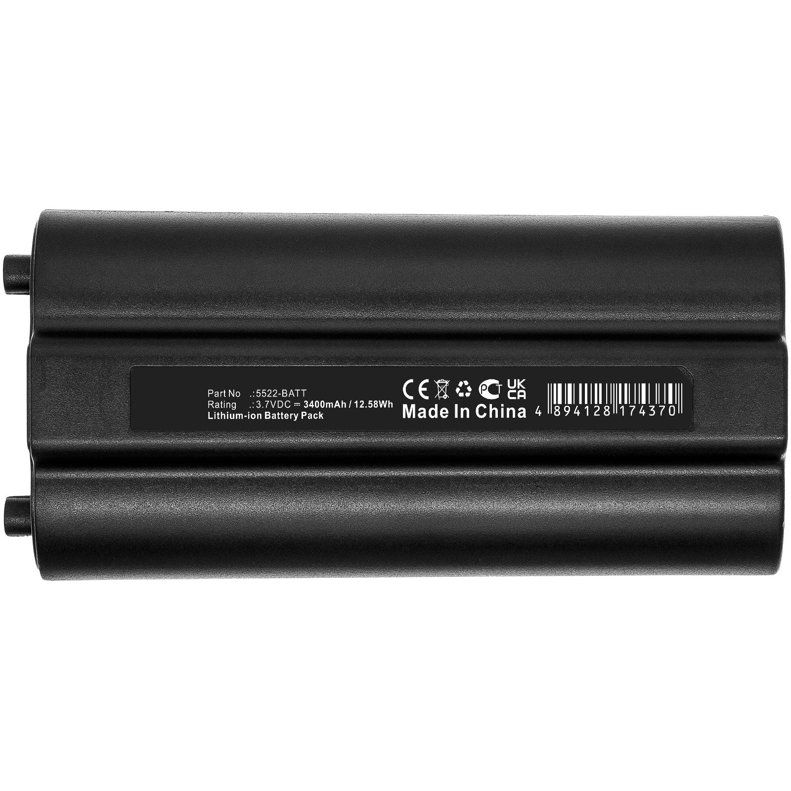 Nightstick 5522-BATT, XPR-5522GMX Replacement Battery 3400mAh Li-ion ...