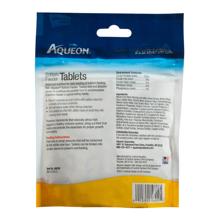 Aqueon Bottom Feeder Fish Food 36 3 ounce tablets - 2