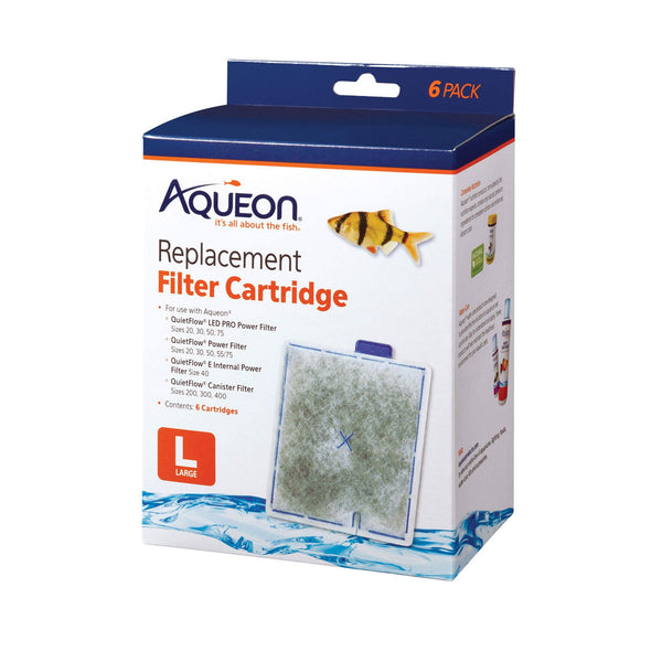 Aqueon Replacement Filter Cartridges 6 pack Large