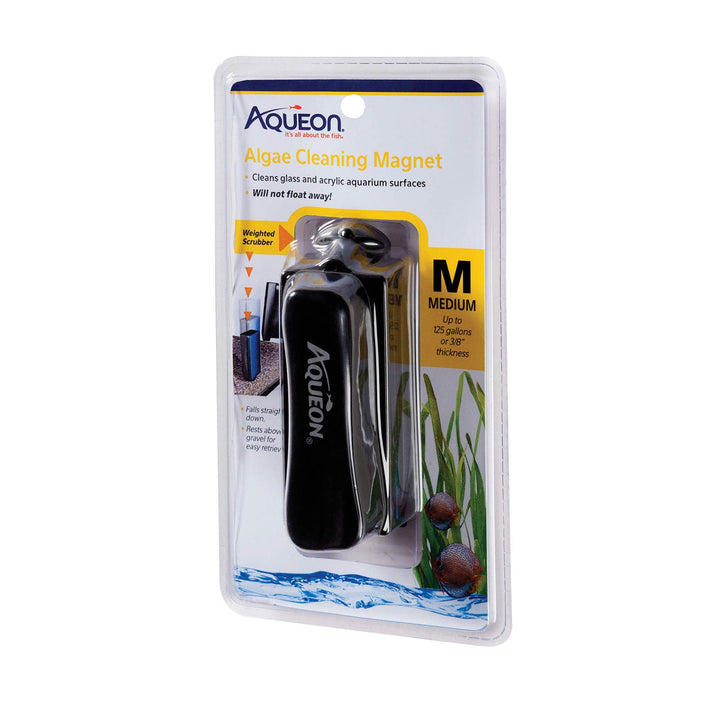 Aqueon Algae Cleaning Magnets Medium Black