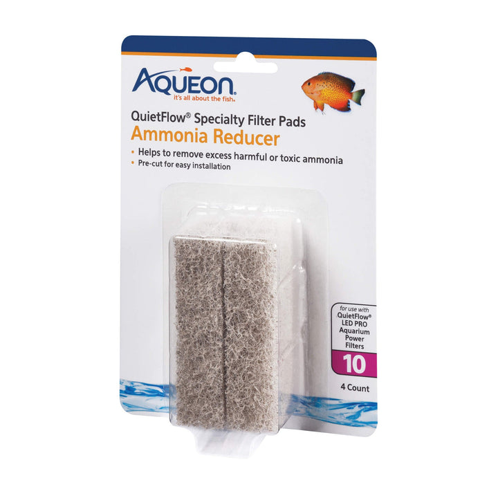 Aqueon Replacement Ammonia Reducer Filter Pads Size 10 4 Pack