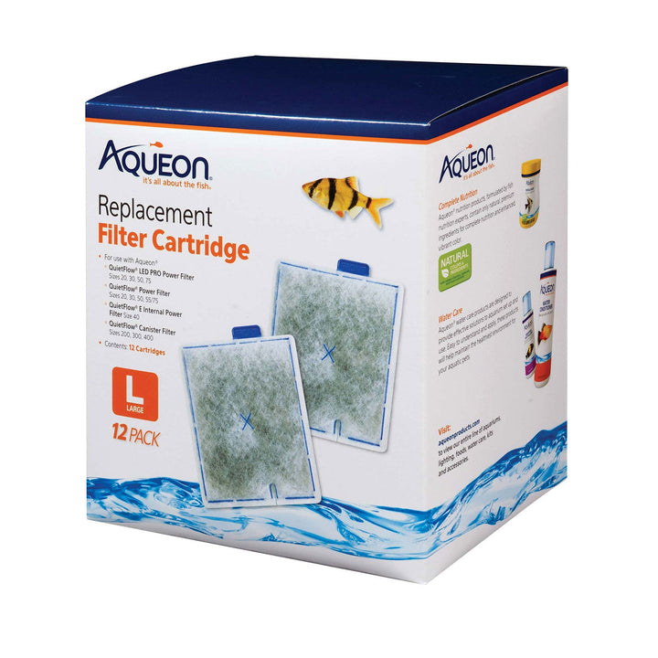 Aqueon Replacement Filter Cartridges 12 pack Large