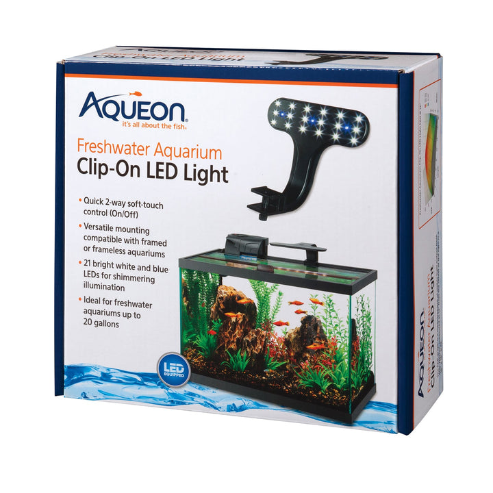 Aqueon Fish Tank Clip-On LED Lights 2 Way Control - 2