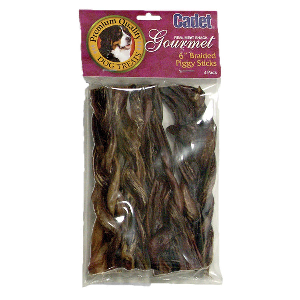 Cadet Braided Piggy Sticks 6" 4 Pack