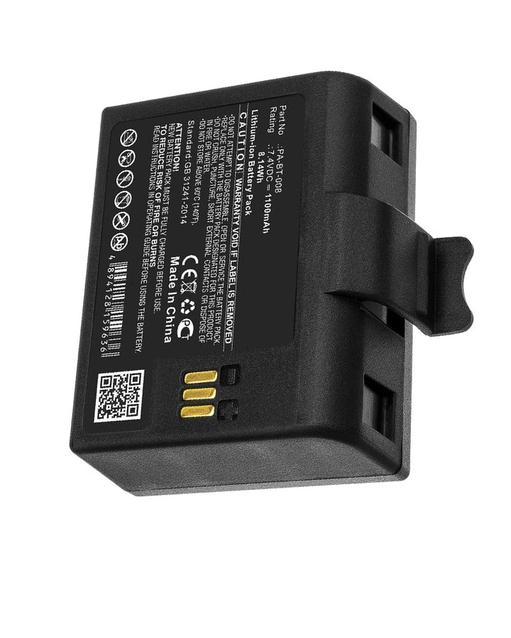 Brother PA-BT-008 RJ-2035B RJ-2055WB Battery 1100mAh - 2