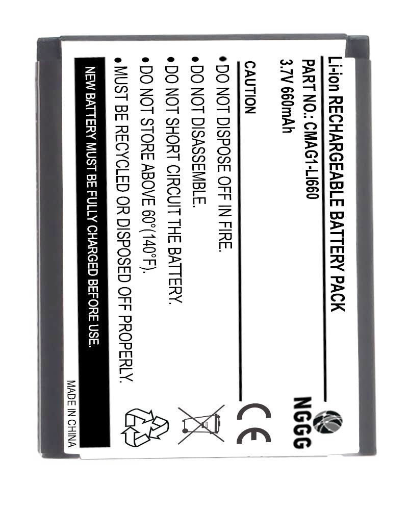 Casio Exilim EX-N10 Battery | 660mAh Li-ion Camera Battery