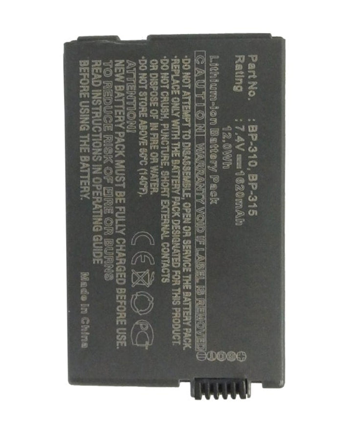 Canon BP-310 BP-315 Battery 1620mAh - 3