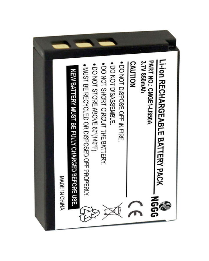 GE E1250TW 850mAh Li-ion 3.7V Camera Battery