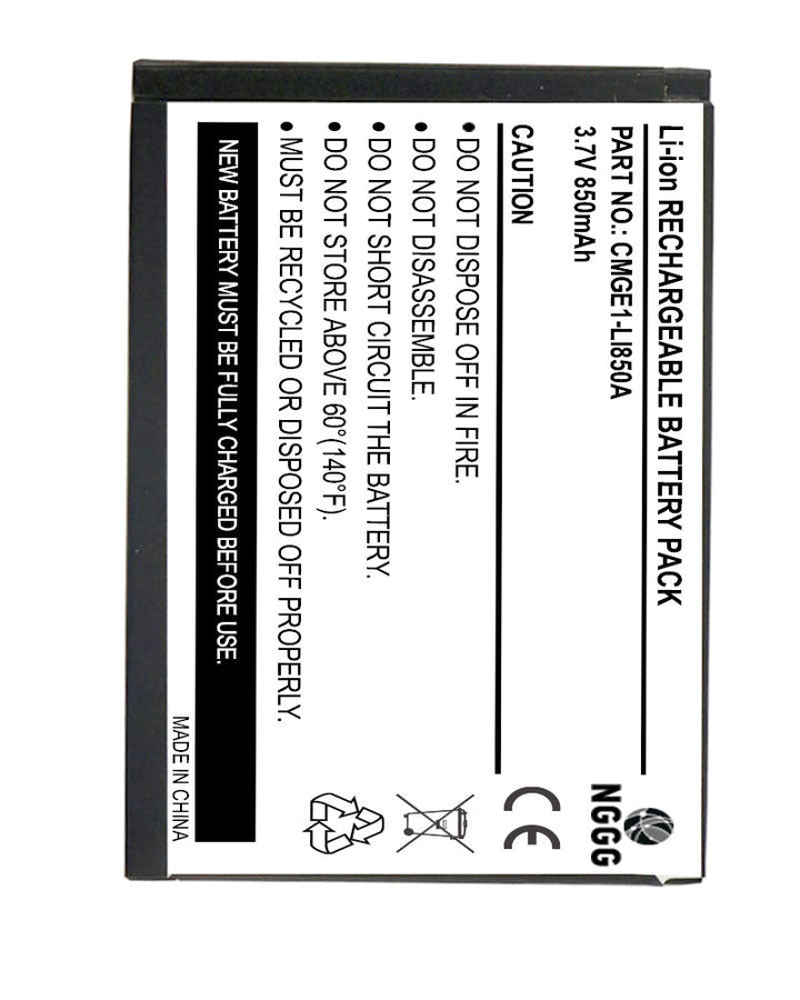 GE E1250TW 850mAh Li-ion 3.7V Camera Battery - 3