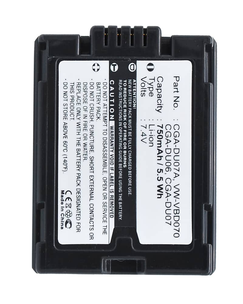 Panasonic NV-GS300 Battery | 750mAh Li-ion Camera Battery