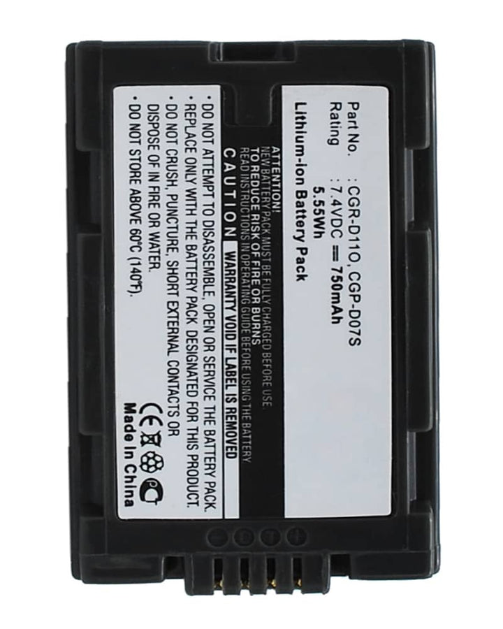 Panasonic NV-MX7DEN Battery - 3