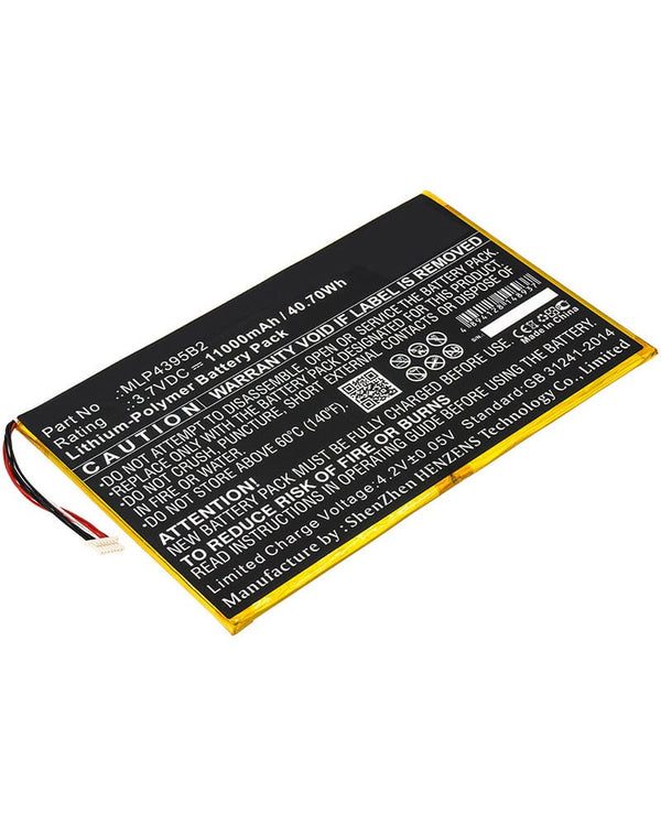 Autel MaxiSys MS908 MS908S MLP4395B2 Battery 11000mAh