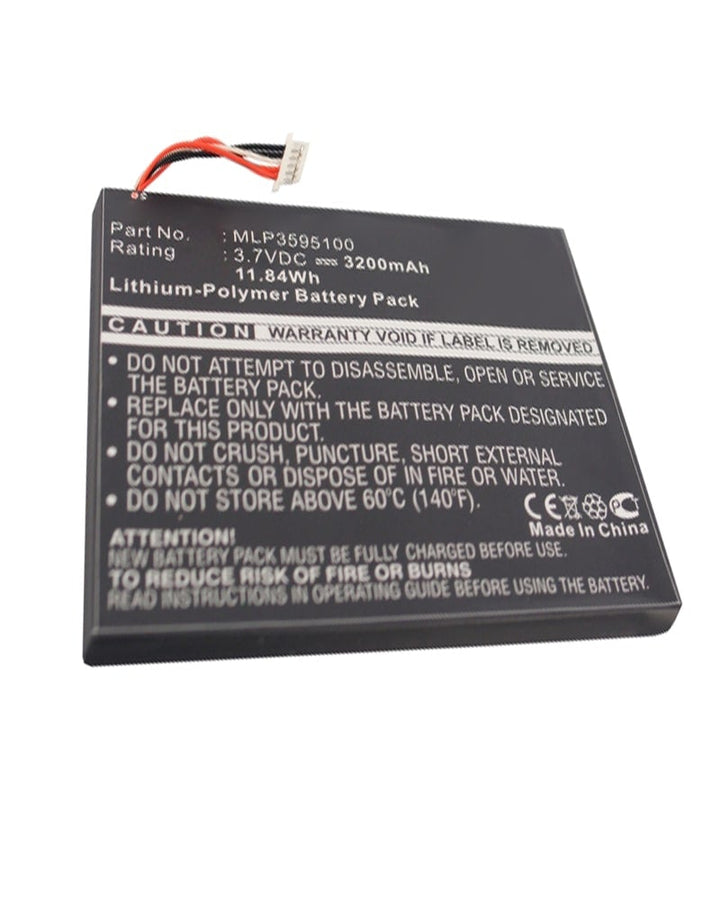 Pandigital MLP3595100 Novel Tablet Color Battery 3200mAh