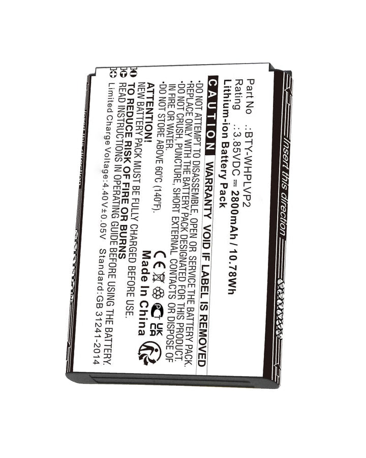 Verizon BTY-WHPLVP2 Battery 2800mAh - 2