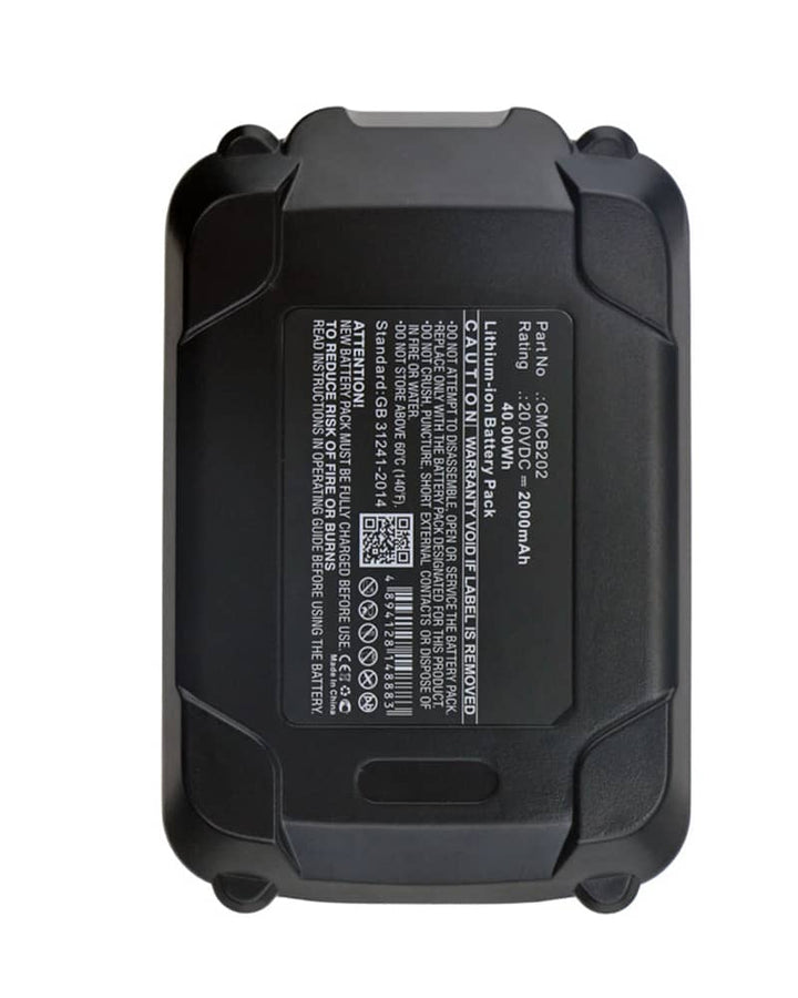 Craftsman 18GA Brad Nailer CMCB202 Battery 2000mAh - 3