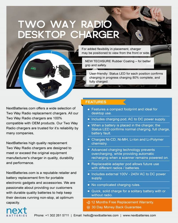 GE-Ericsson Jaguar P700 Charger - (Li-Ion / Li-Polymer)-7