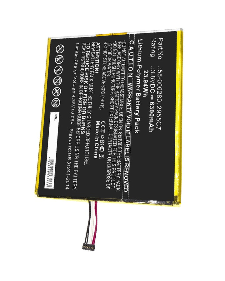 Amazon 2955C7 Battery 6300mAh - 2