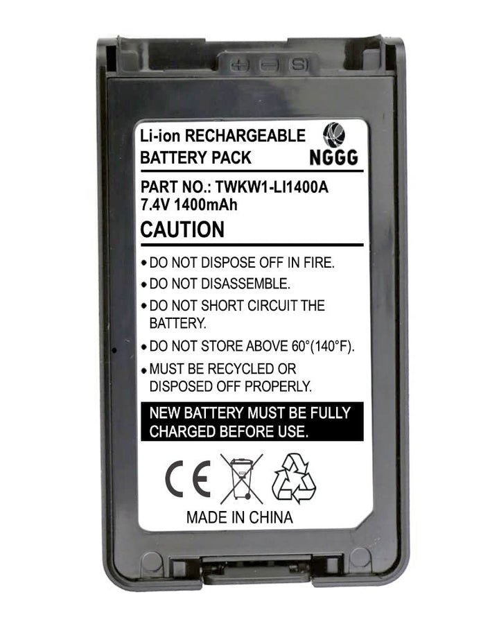 Kenwood NX-3220 1400mAh Two Way Radio Battery - 3