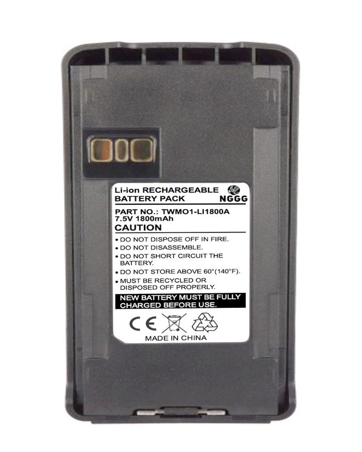 Motorola CP1600 1800mAh Two Way Radio Battery - 3