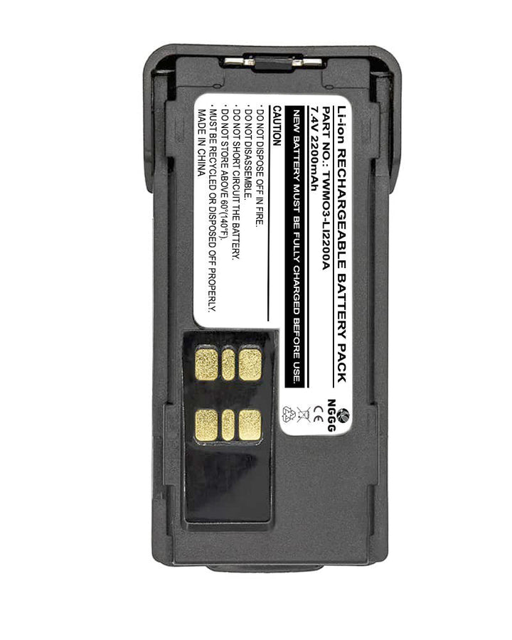 Motorola PMNN4490 2200mAh Two Way Radio Battery - 3